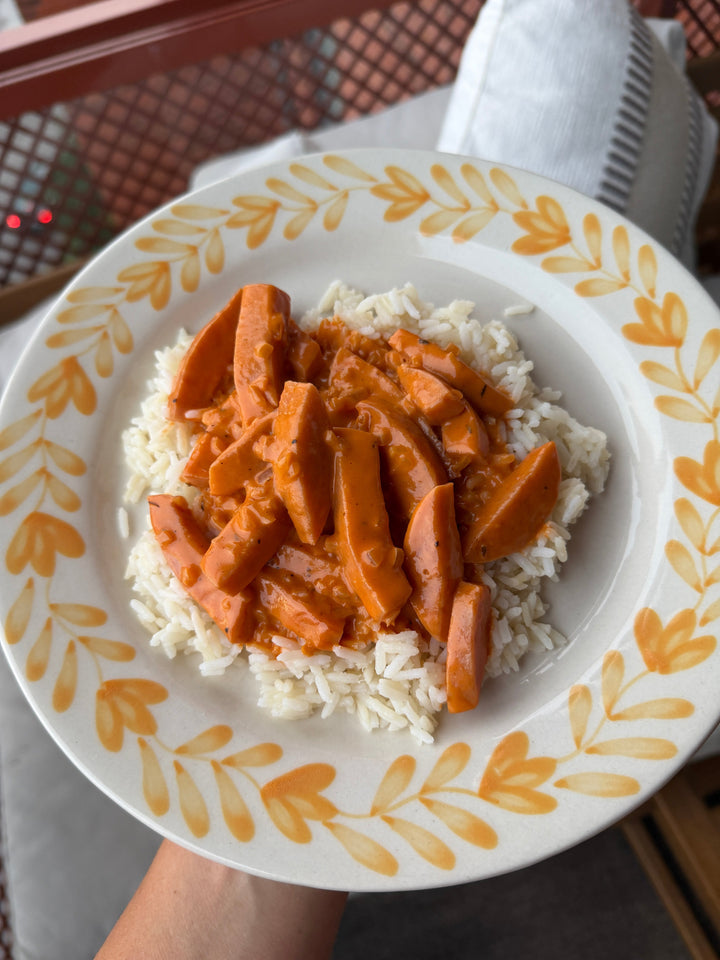 Jockes korvstroganoff