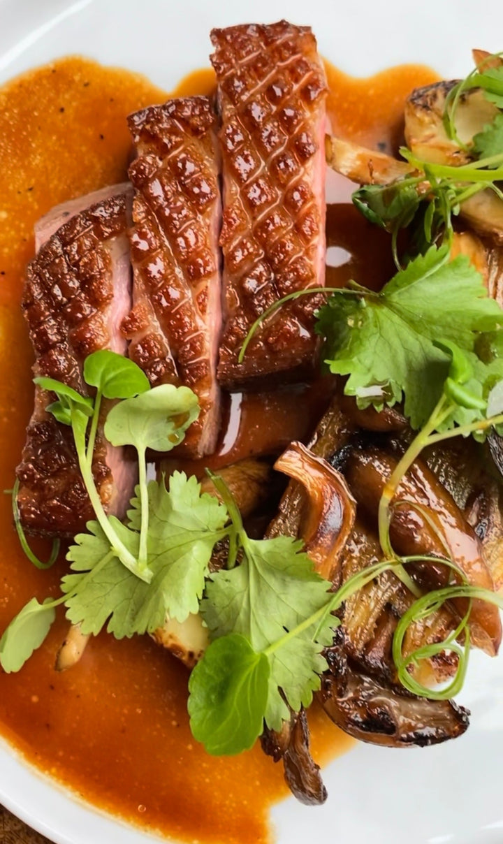 Ankbröst med soja & honung