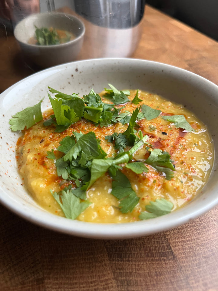 Linsgryta med kokosmjölk & limeblad