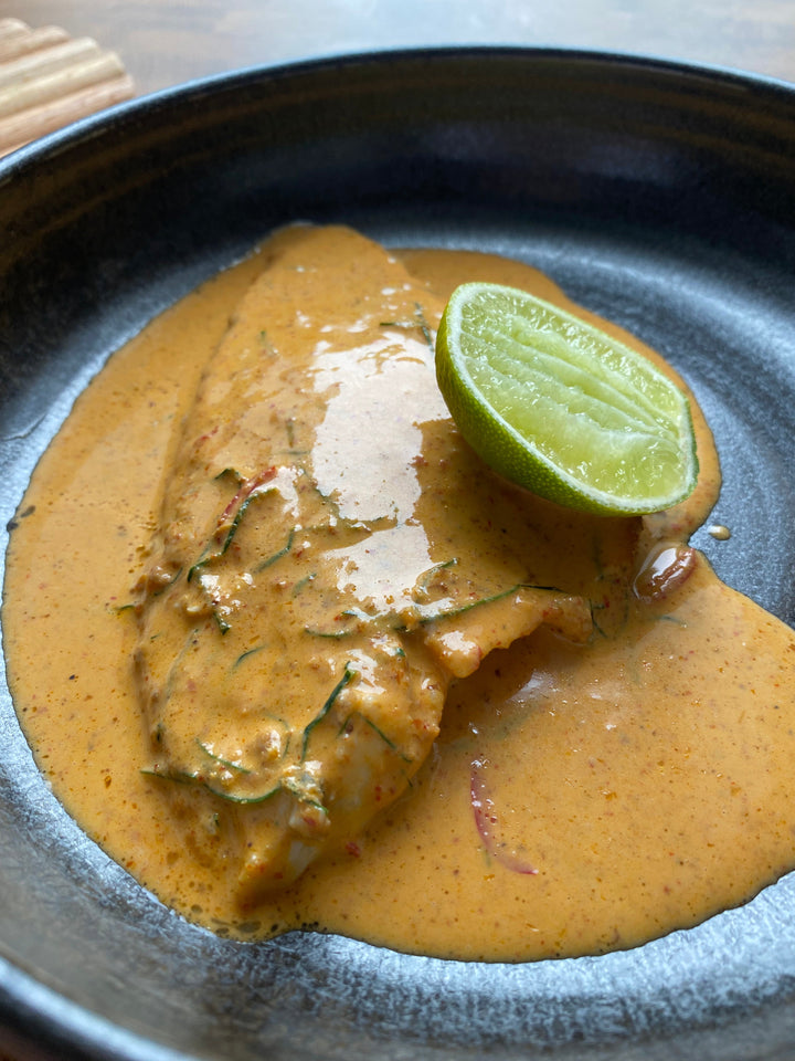 Sea bream i röd curry 🐟