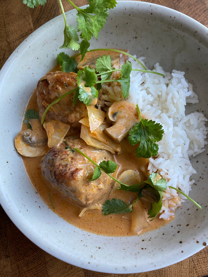 Kycklingköttbullar 🇹🇭