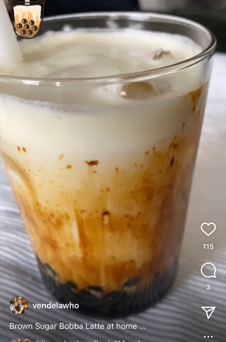 Brown sugar bobba latte 🧋