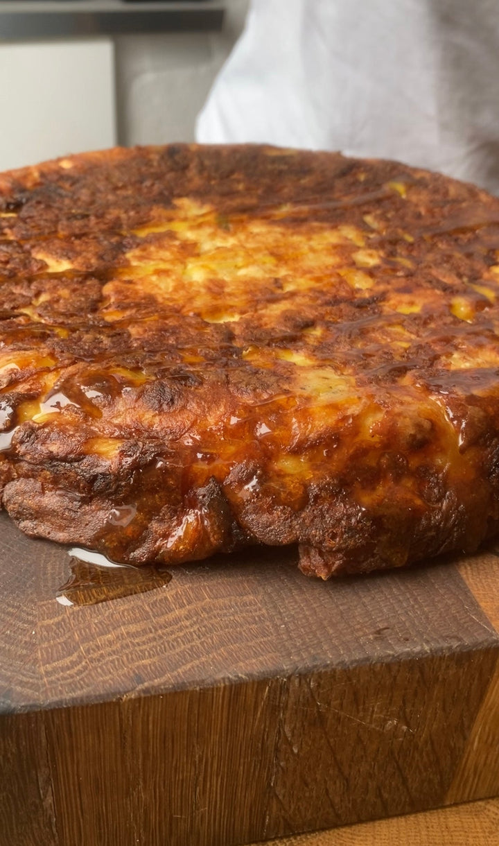 Potatiskaka med getost