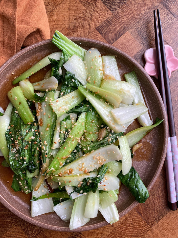 Pak choi med vitlök och ingefära 🧄🫚