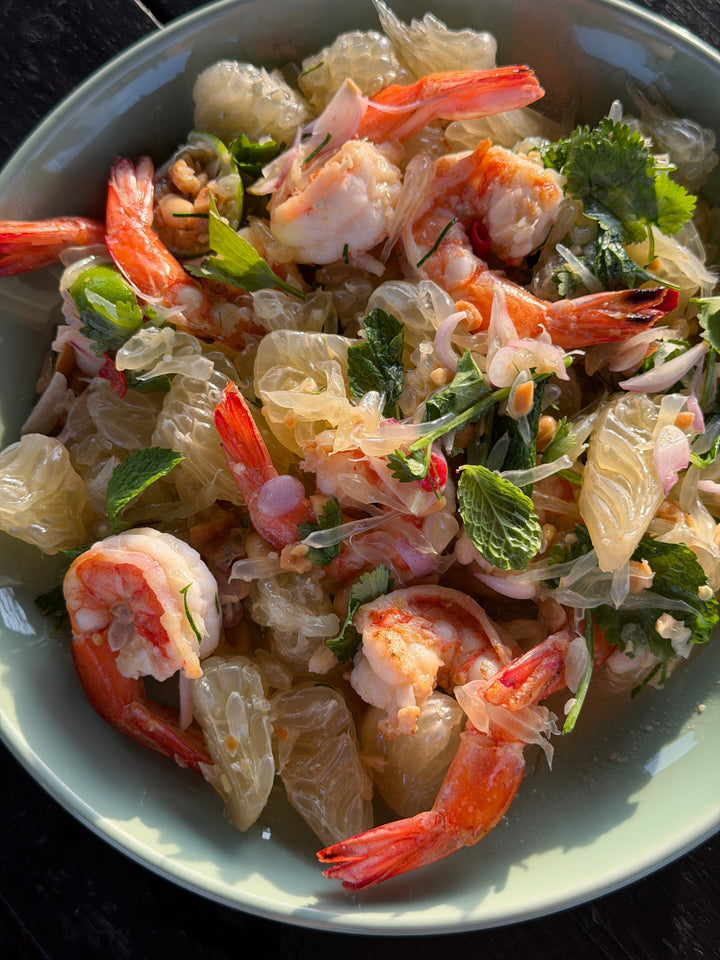 Pomelosallad med räkor