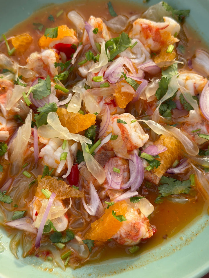 Ceviche på räkor