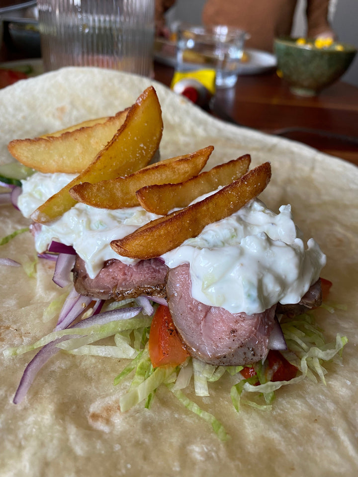 Gyros med lammrostbiff