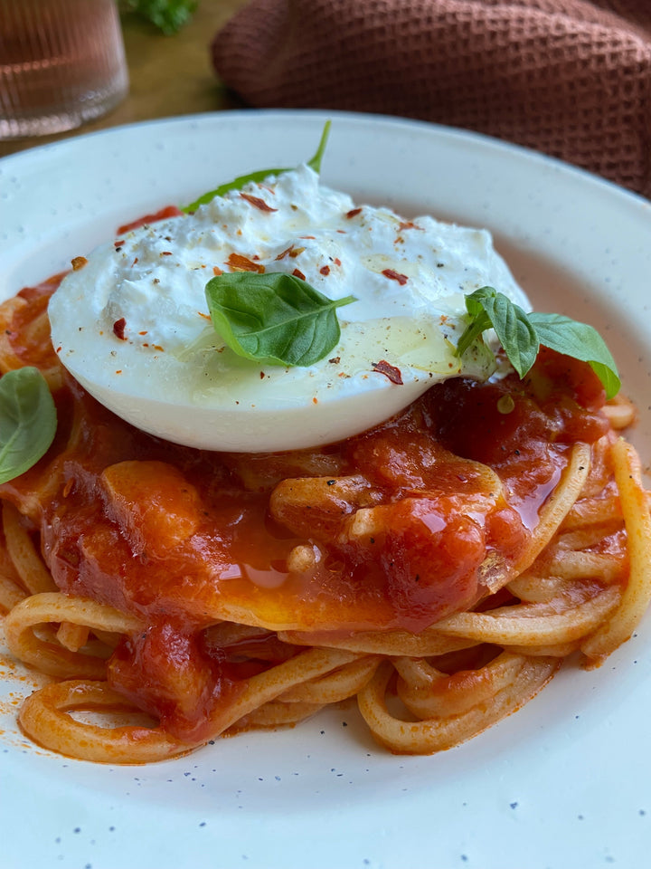 Spagetti med tomatsås