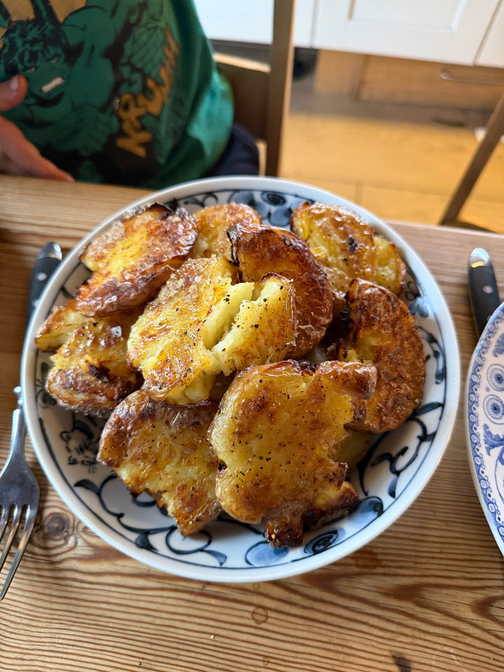 Smashed potatoes