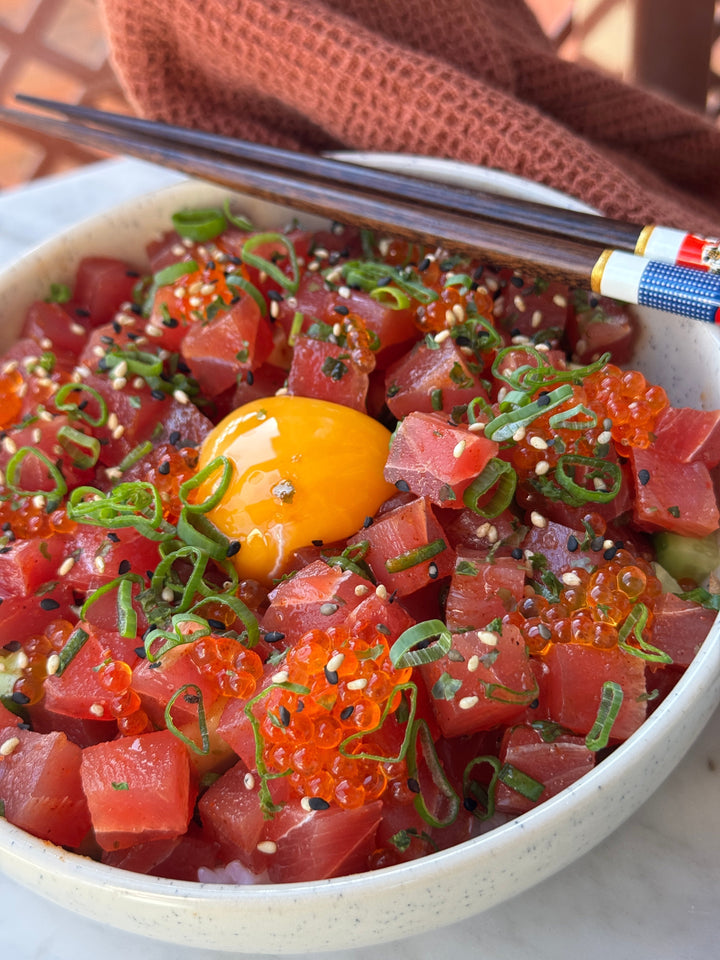 Donburi med tonfisk och kimchisås 🐟🌶️