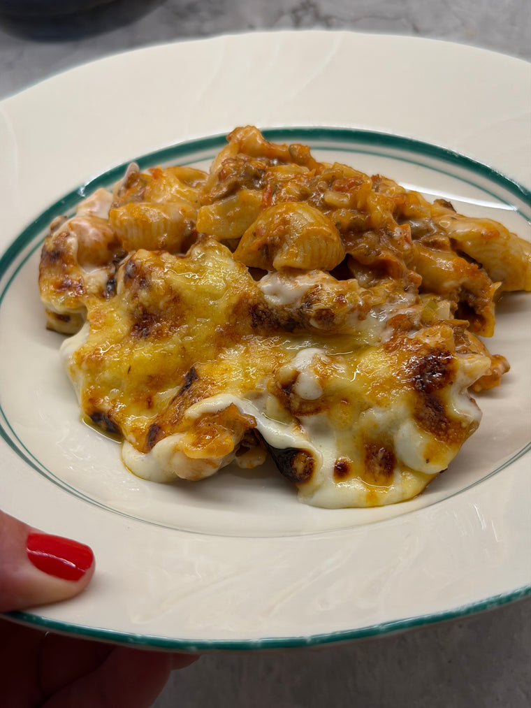 Makaronipudding | med köttfärs och cheddarost